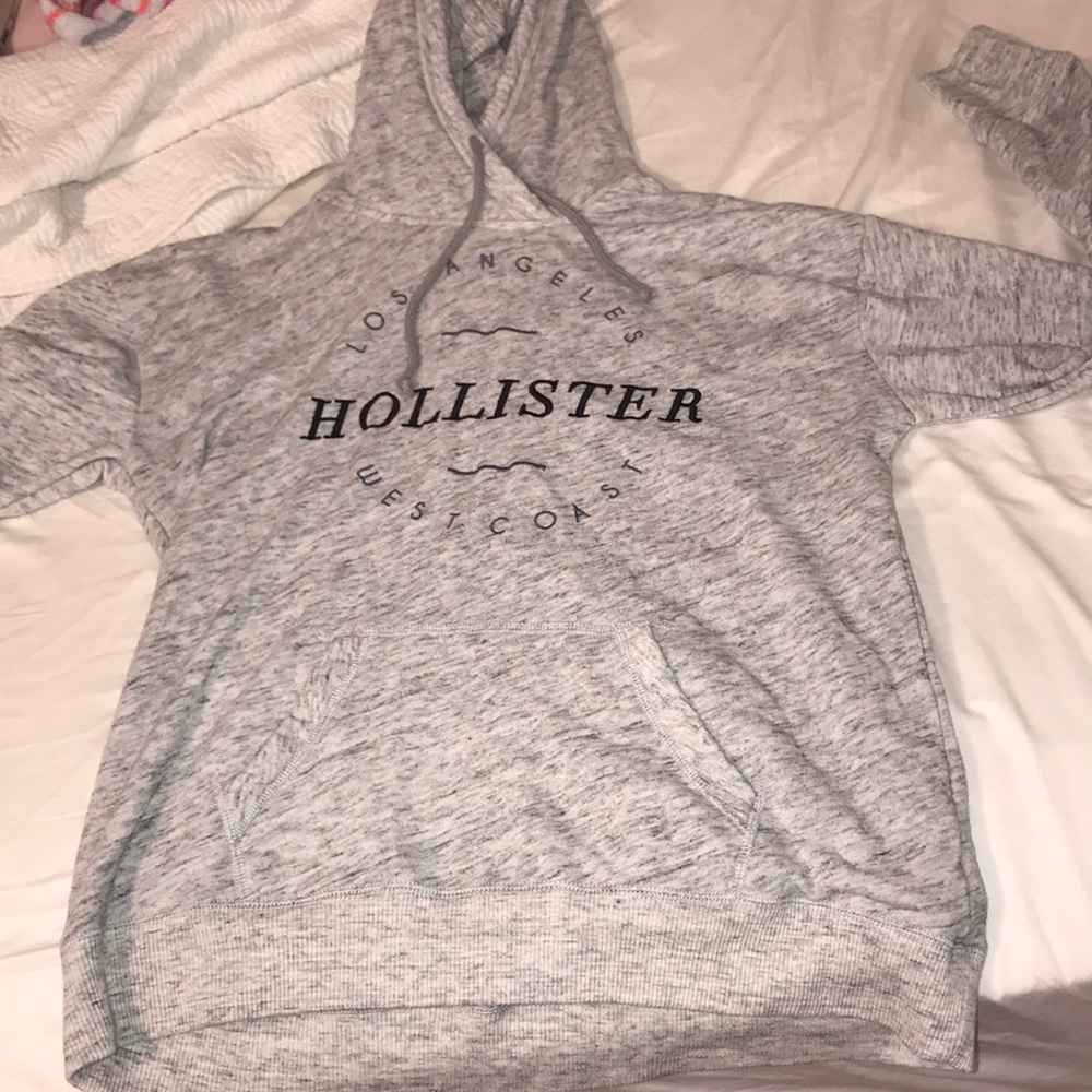 Grey hollister hoodie